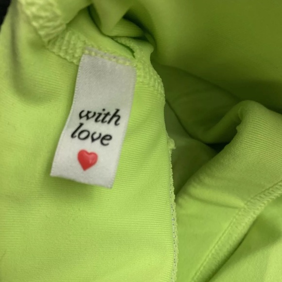 LORNA JANE- Neon Green/Black Paisley Sports Bra Tank XS Athletic Gym CrossFit - Picture 5 of 9